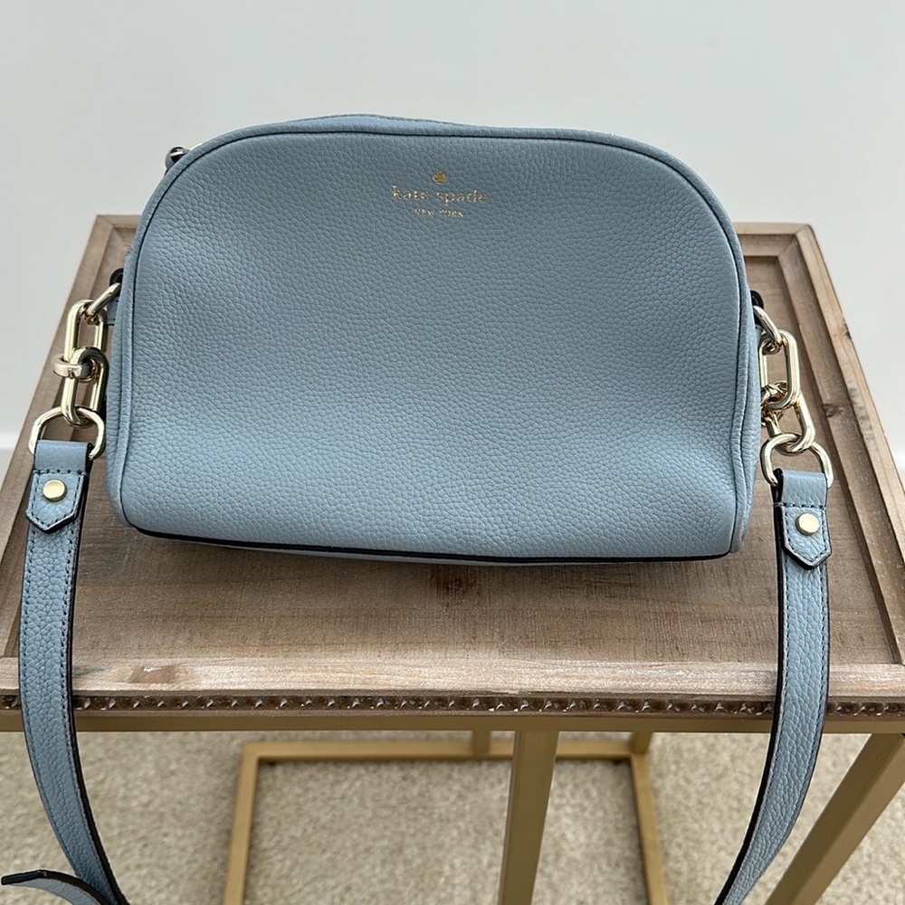 Kate Spade light blue crossbody purse
